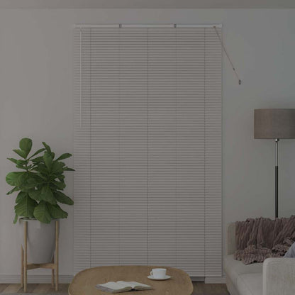 Venetian Blinds Height Adjustable White 220 x 125 cm Aluminium