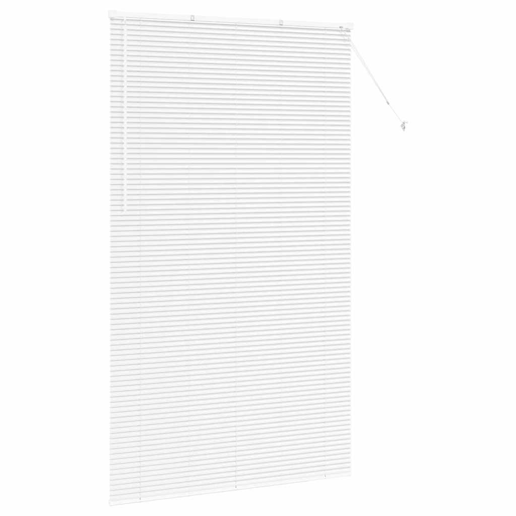 Venetian Blinds Height Adjustable White 220 x 125 cm Aluminium