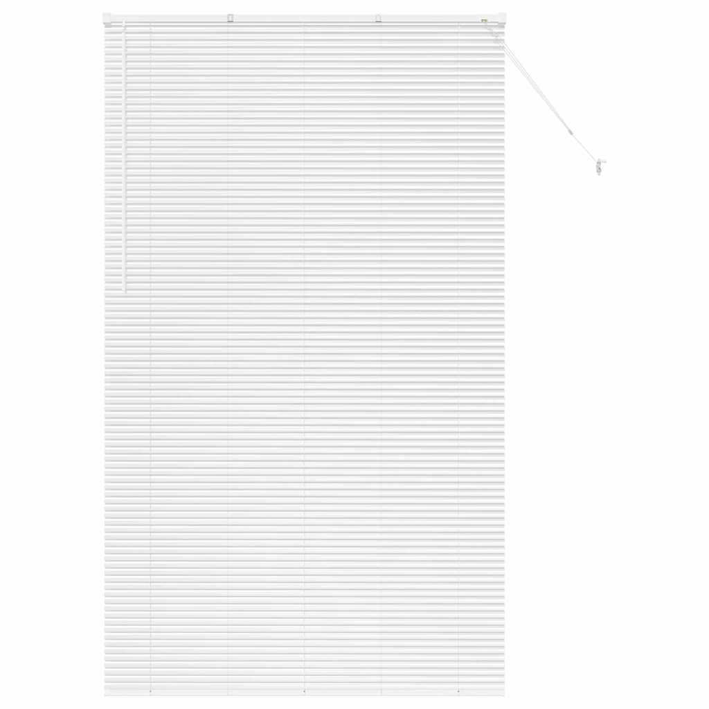 Venetian Blinds Height Adjustable White 220 x 125 cm Aluminium
