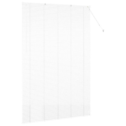 Venetian Blinds Height Adjustable White 220 x 140 cm Aluminium
