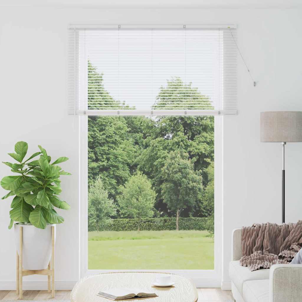 Venetian Blinds Height Adjustable White 220x150cm Aluminium