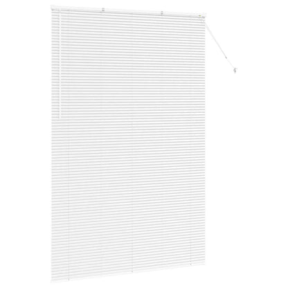 Venetian Blinds Height Adjustable White 220x150cm Aluminium