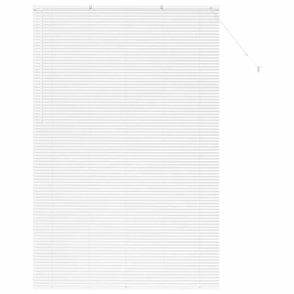 Venetian Blinds Height Adjustable White 220x150cm Aluminium