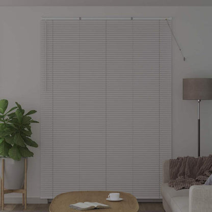 Venetian Blinds Height Adjustable White 220 x 155 cm Aluminium