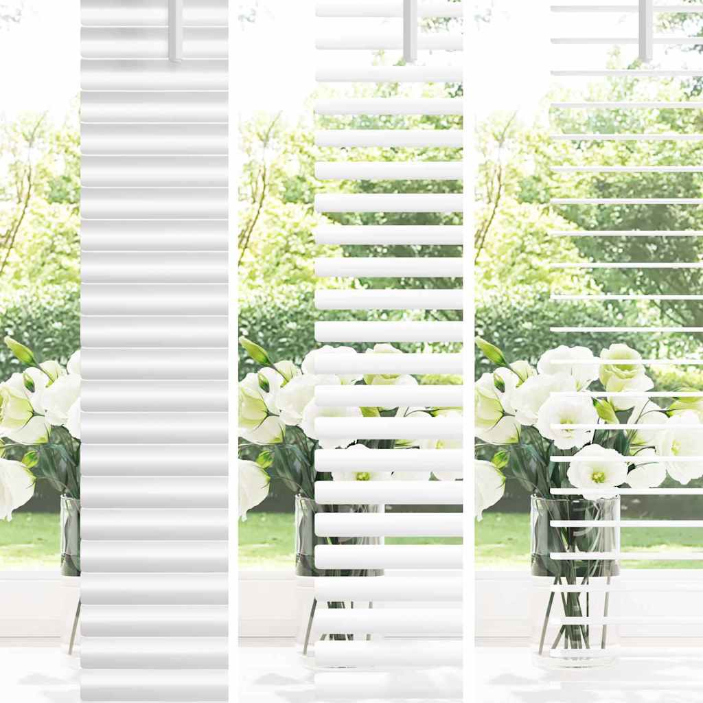 Venetian Blinds Height Adjustable White 220 x 155 cm Aluminium