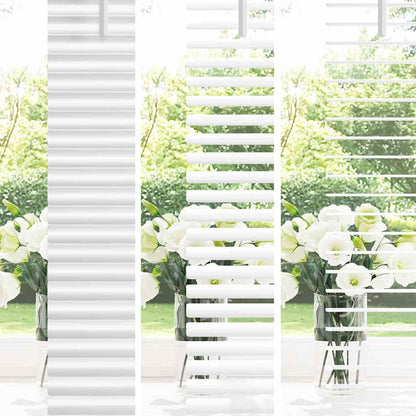 Venetian Blinds Height Adjustable White 220 x 155 cm Aluminium