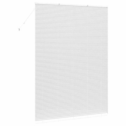 Venetian Blinds Height Adjustable White 220 x 155 cm Aluminium