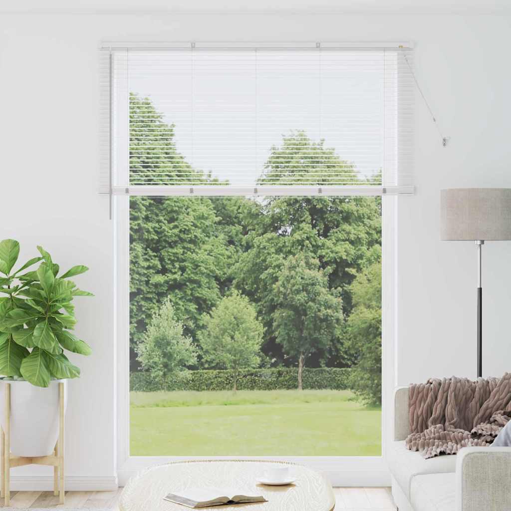 Venetian Blinds Height Adjustable White 220 x 160 cm Aluminium