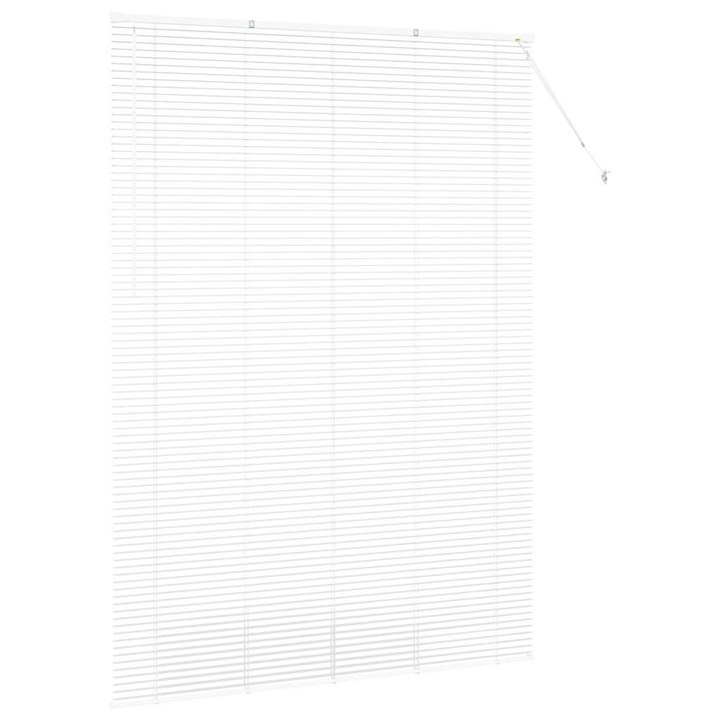 Venetian Blinds Height Adjustable White 220 x 160 cm Aluminium