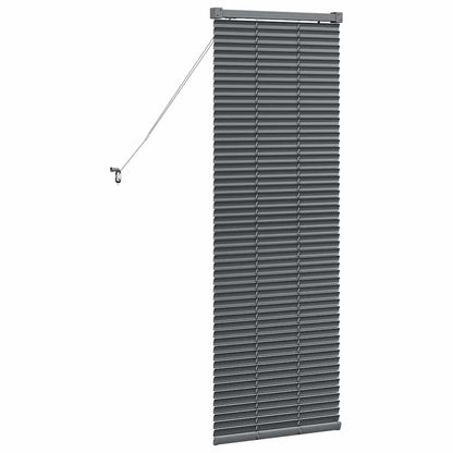 Venetian Blinds Manual Dark Grey 130 x 45 cm Aluminium