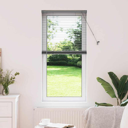 Venetian Blinds Manual Dark Grey 130 x 60 cm Aluminium