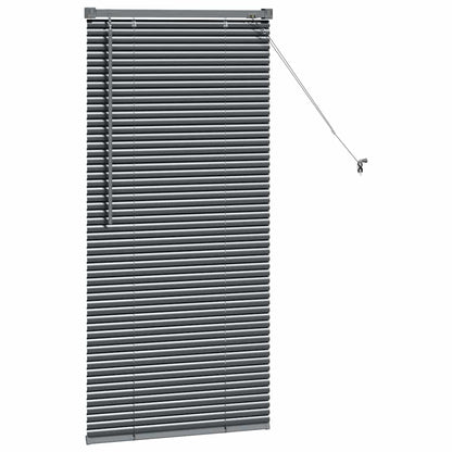 Venetian Blinds Manual Dark Grey 130 x 60 cm Aluminium