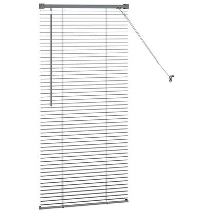 Venetian Blinds Manual Dark Grey 130 x 60 cm Aluminium