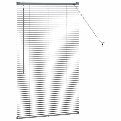 Venetian Blinds Manual Dark Grey 130 x 70 cm Aluminium