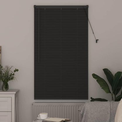 Venetian Blinds Manual Dark Grey 130 x 80 cm Aluminium