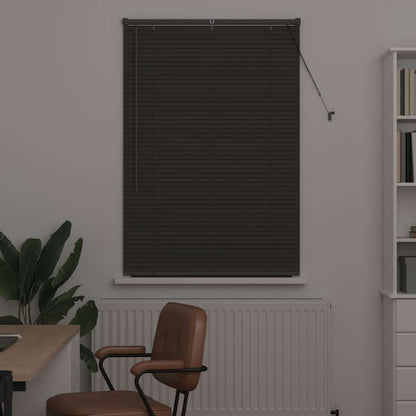 Venetian Blinds Manual Dark Grey 130 x 90 cm Aluminium
