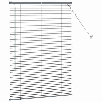 Venetian Blinds Manual Dark Grey 130 x 90 cm Aluminium