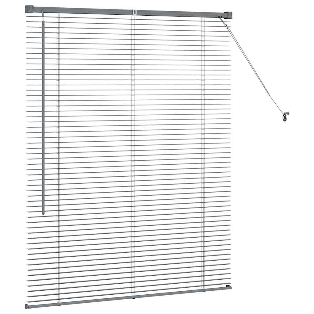 Venetian Blinds Manual Dark Grey 130 x 100 cm Aluminium