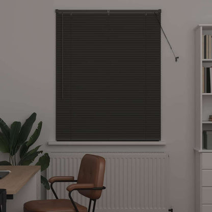 Venetian Blinds Manual Dark Grey 130 x 105 cm Aluminium