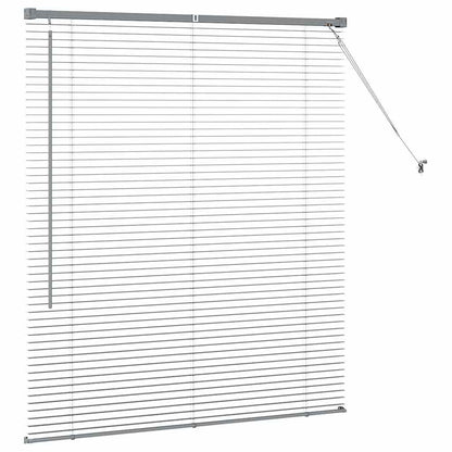 Venetian Blind Dark Grey 130 x 120 cm 25 mm Aluminium