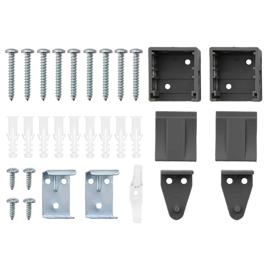 Venetian Blinds Manual Dark Grey 130 x 140 cm Aluminium