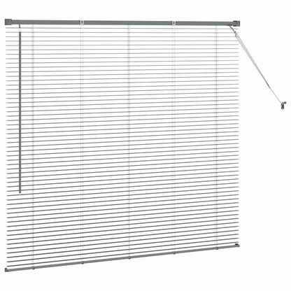 Venetian Blinds Manual Dark Grey 130 x 140 cm Aluminium
