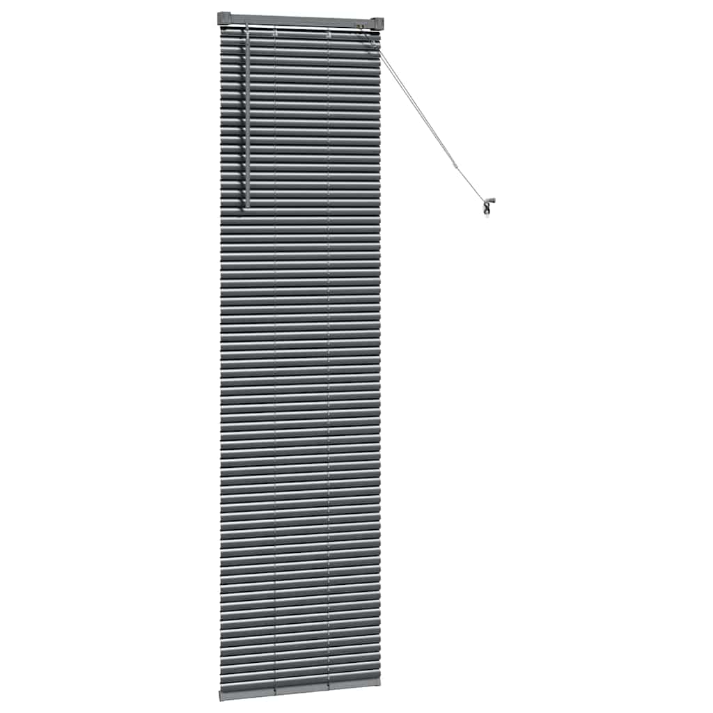 Venetian Blinds Manual Dark Grey 175 x 45 cm Aluminium
