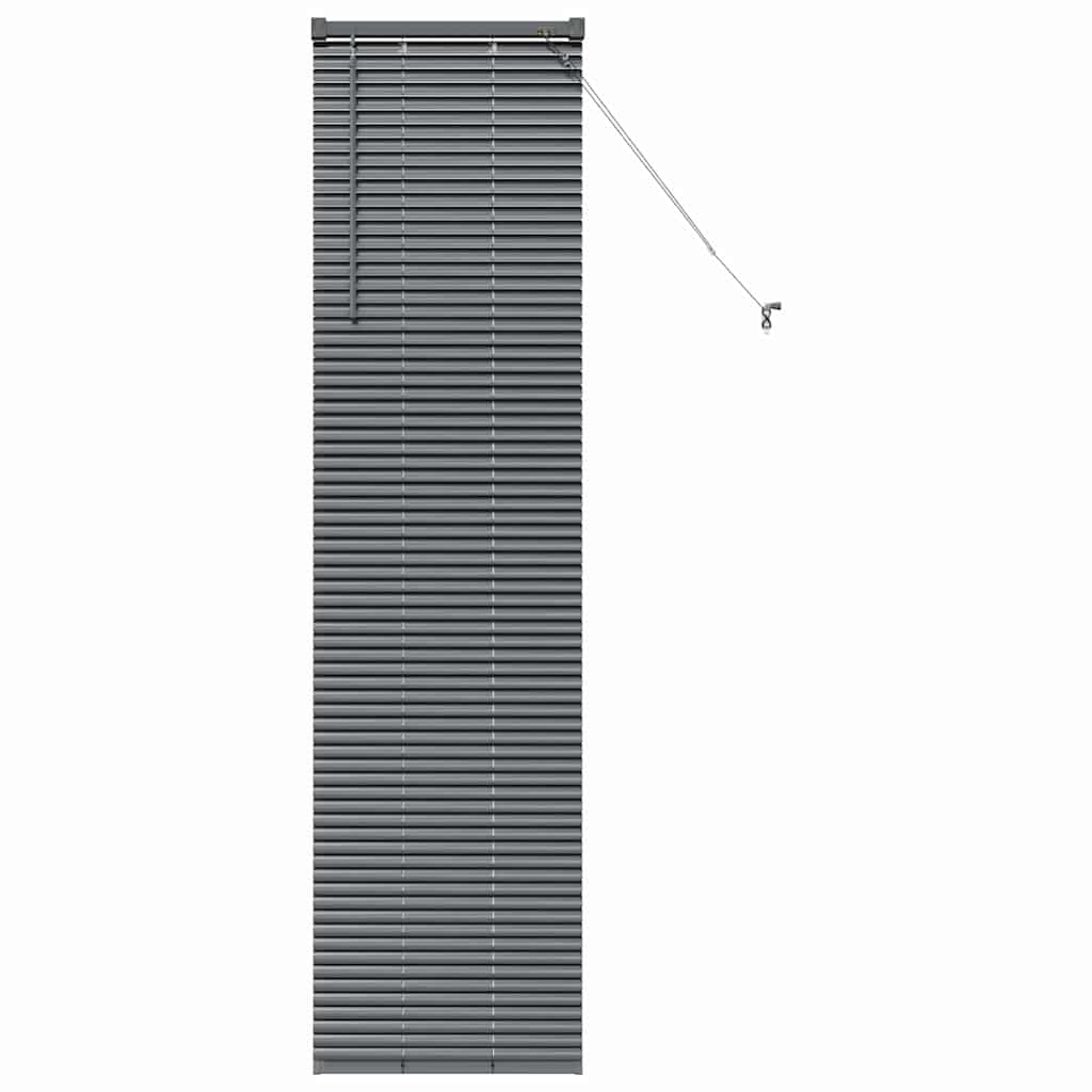 Venetian Blinds Manual Dark Grey 175 x 45 cm Aluminium