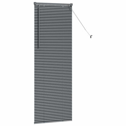 Venetian Blinds Manual Dark Grey 175 x 55 cm Aluminium