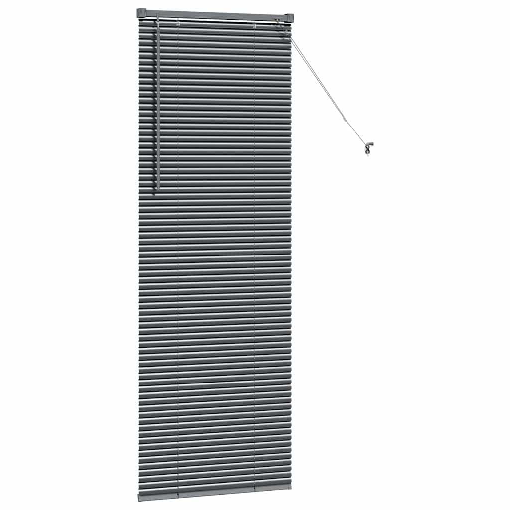 Venetian Blinds Manual Dark Grey 175 x 65 cm Aluminium