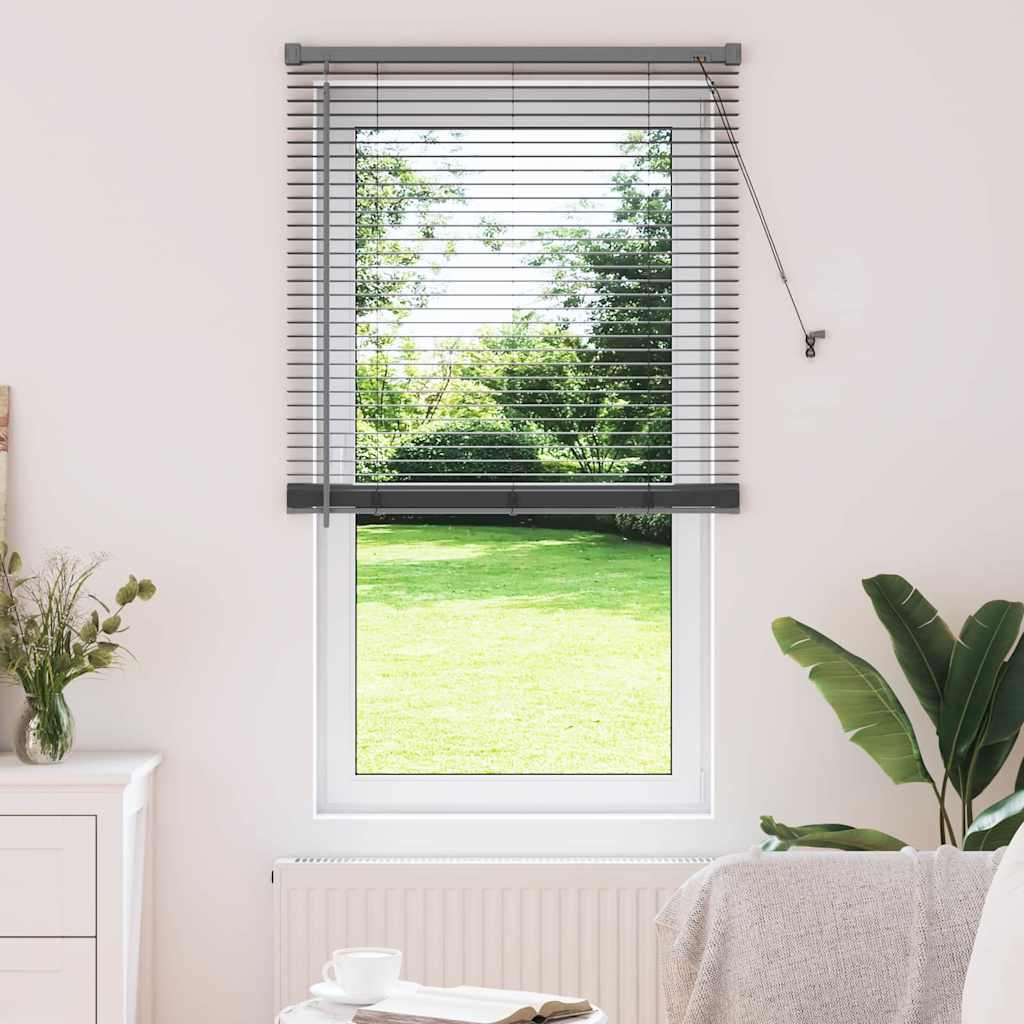 Venetian Blinds Manual Dark Grey 175 x 70 cm Aluminium