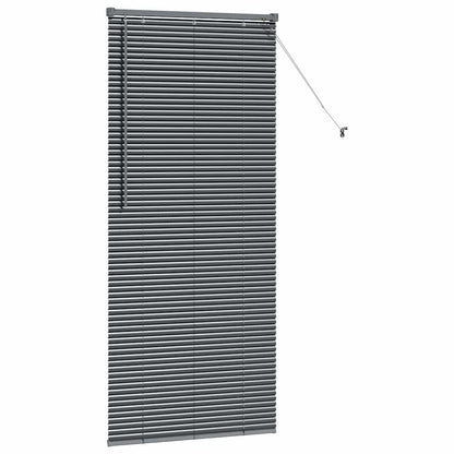 Venetian Blinds Manual Dark Grey 175 x 70 cm Aluminium