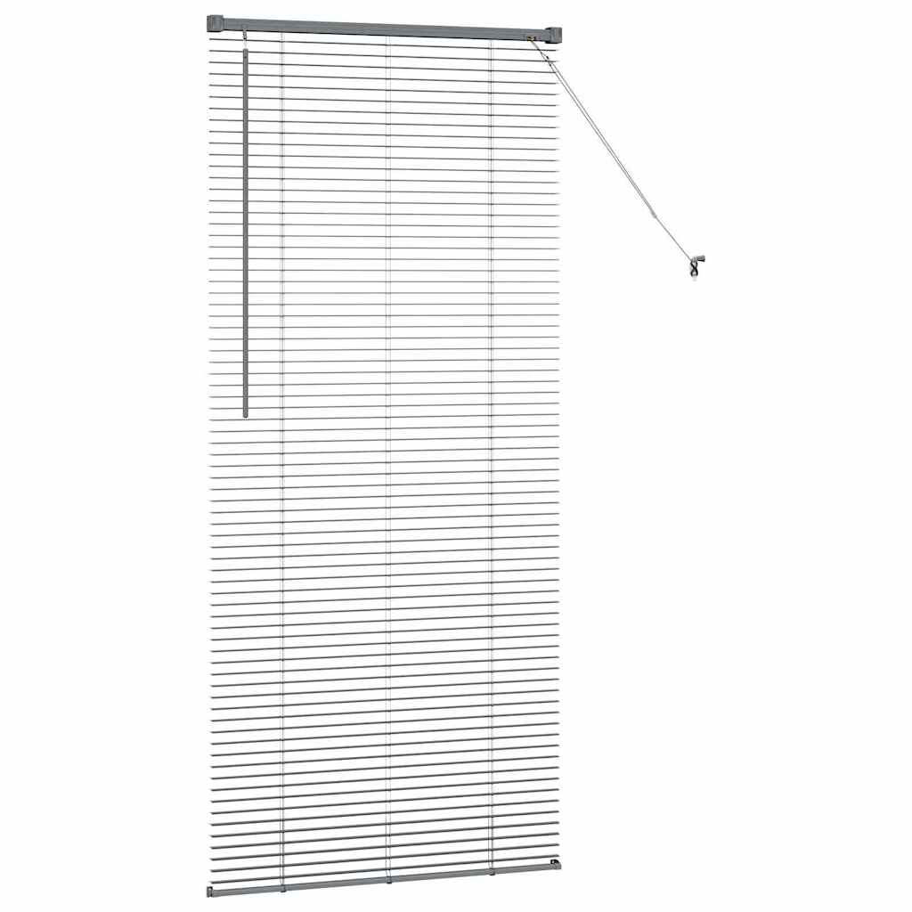 Venetian Blinds Manual Dark Grey 175 x 70 cm Aluminium
