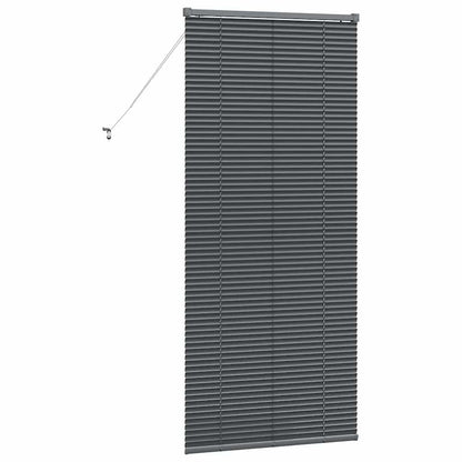 Venetian Blinds Manual Dark Grey 175 x 75 cm Aluminium