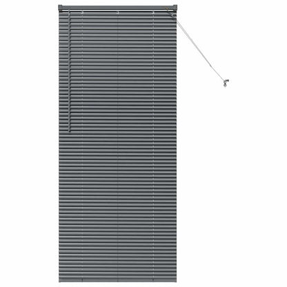 Venetian Blinds Manual Dark Grey 175 x 75 cm Aluminium