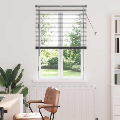 Venetian Blinds Manual Dark Grey 175 x 85 cm Aluminium