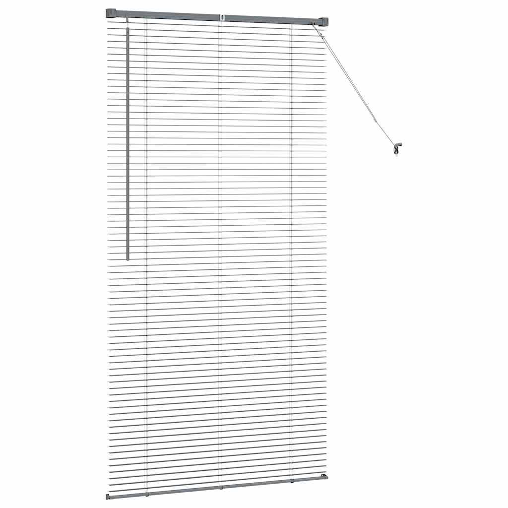 Venetian Blinds Manual Dark Grey 175 x 85 cm Aluminium