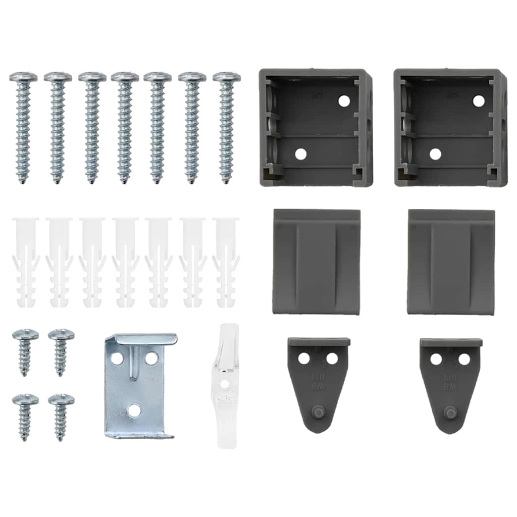 Venetian Blinds Manual Dark Grey 175 x 95 cm Aluminium