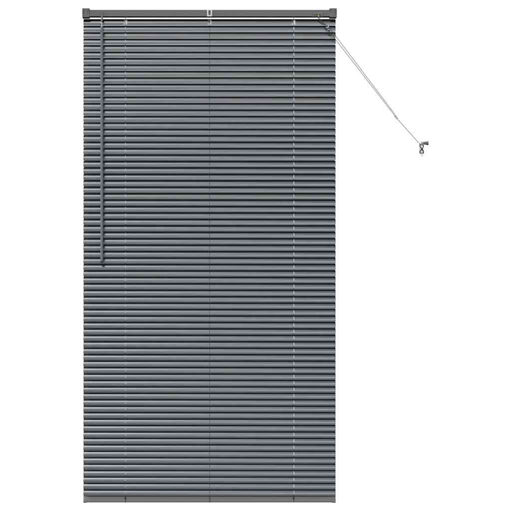 Venetian Blinds Manual Dark Grey 175 x 95 cm Aluminium