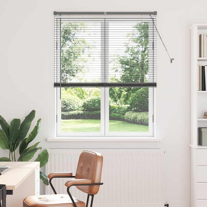 Venetian Blinds Manual Dark Grey 175 x 105 cm Aluminium