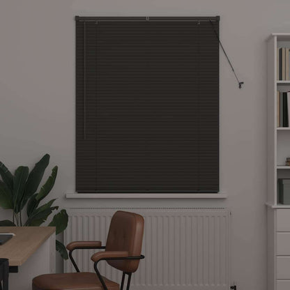 Venetian Blinds Manual Dark Grey 175 x 105 cm Aluminium