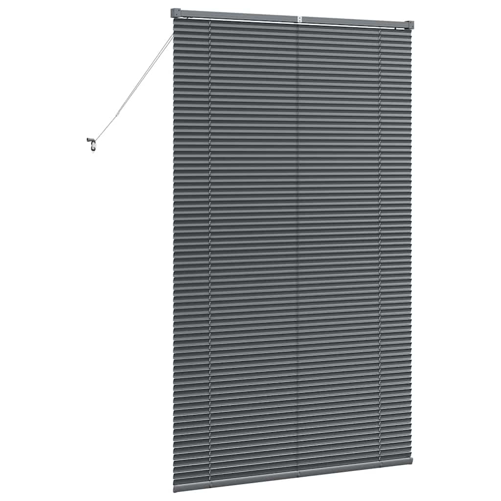 Venetian Blinds Manual Dark Grey 175 x 105 cm Aluminium