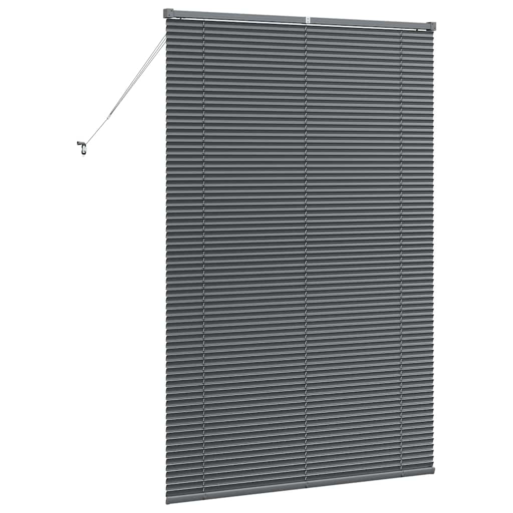 Venetian Blinds Manual Dark Grey 175 x 115 cm Aluminium