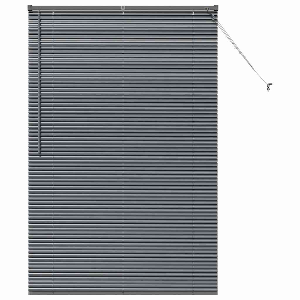 Venetian Blinds Manual Dark Grey 175 x 115 cm Aluminium