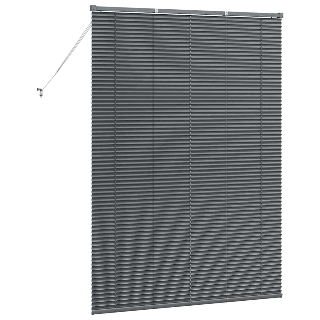 Venetian Blinds Manual Dark Grey 175 x 125 cm Aluminium
