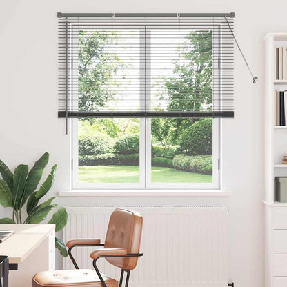 Venetian Blinds Manual Dark Grey 175 x 130 cm Aluminium