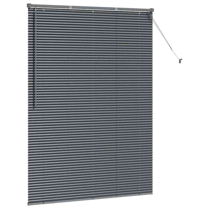 Venetian Blinds Manual Dark Grey 175 x 130 cm Aluminium