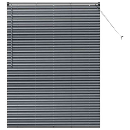 Venetian Blinds Manual Dark Grey 175 x 130 cm Aluminium