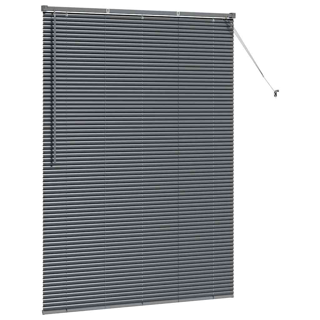 Venetian Blinds Manual Dark Grey 175 x 135 cm Aluminium