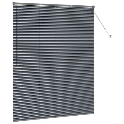 Venetian Blinds Manual Dark Grey 175 x 150 cm Aluminium